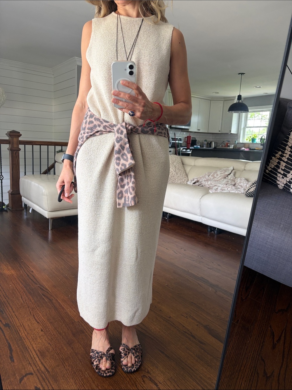 H&M Cream Sleeveless Maxi Dress - Picture 9 of 10